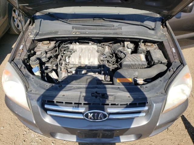 KNDJE723X87532980 - 2008 KIA SPORTAGE EX GRAY photo 11