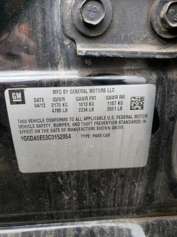 1G6DA5E53C0152054 - 2012 CADILLAC CTS BLACK photo 13