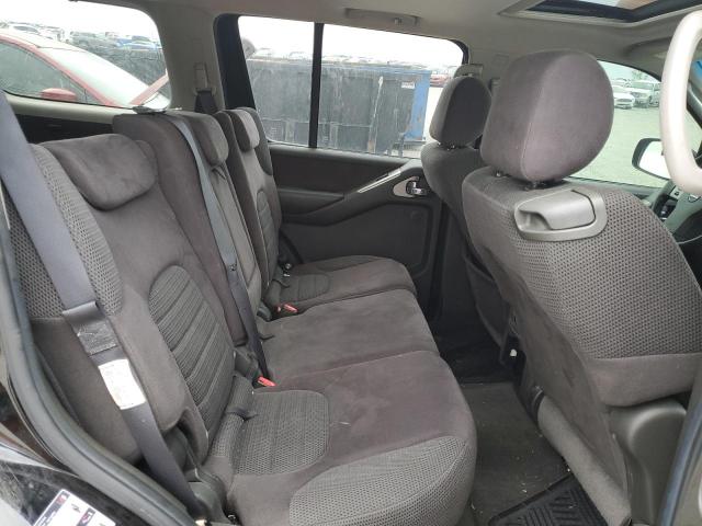 5N1AR18W26C665445 - 2006 NISSAN PATHFINDER LE შავი ფოტო 10