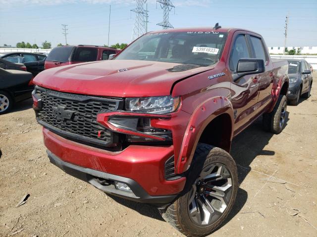 3GCUYEEL8MG170019 - 2021 CHEVROLET SILVERADO K1500 RST RED photo 1