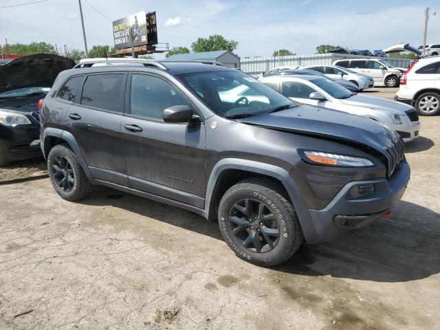 1C4PJMBS0HW589626 - 2017 JEEP CHEROKEE TRAILHAWK GRAY photo 4