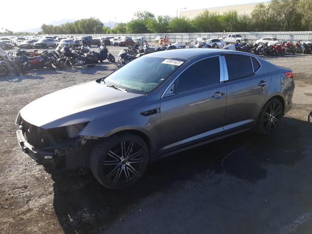 5XXGM4A78EG287258 - 2014 KIA OPTIMA LX GRAY photo 1