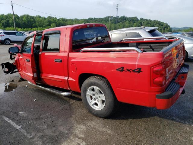 1D7HW48N96S595488 - 2006 DODGE DAKOTA QUAD SLT RED photo 2