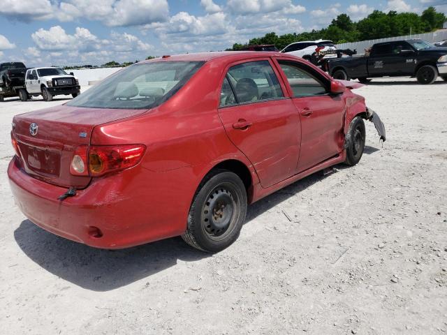 2T1BU4EEXAC290960 - 2010 TOYOTA COROLLA BASE RED photo 3