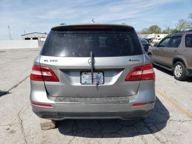 4JGDA5HB9CA027046 - 2012 MERCEDES-BENZ ML 350 4MATIC SILVER photo 6