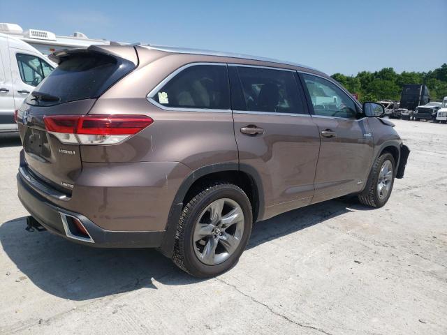 5TDDGRFH9KS065895 - 2019 TOYOTA HIGHLANDER HYBRID LIMITED BURGUNDY photo 3