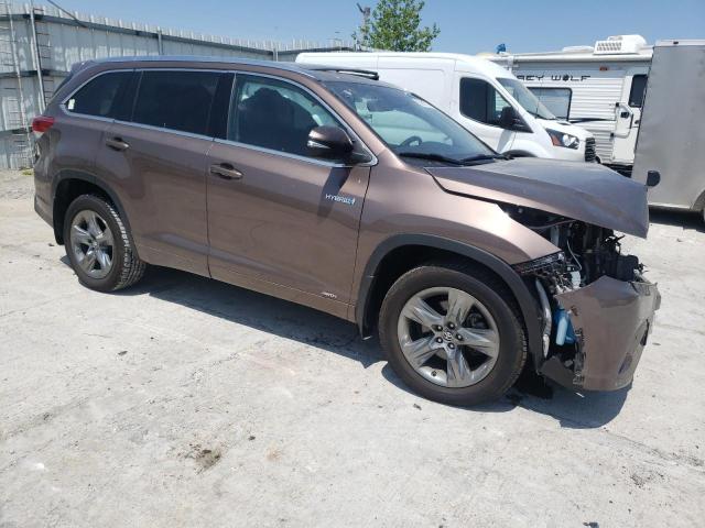 5TDDGRFH9KS065895 - 2019 TOYOTA HIGHLANDER HYBRID LIMITED BURGUNDY photo 4