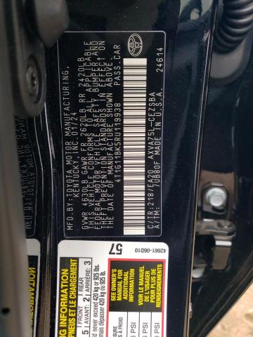 4T1G11BK5RU119938 - 2024 TOYOTA CAMRY SE NIGHT SHADE BLACK photo 12