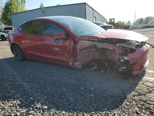 5YJ3E1EB4MF052981 - 2021 TESLA MODEL 3 წითელი ფოტო 4