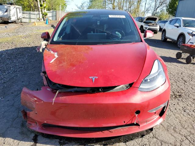 5YJ3E1EB4MF052981 - 2021 TESLA MODEL 3 წითელი ფოტო 5