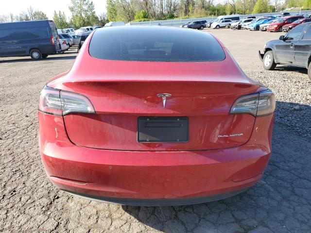 5YJ3E1EB4MF052981 - 2021 TESLA MODEL 3 წითელი ფოტო 6
