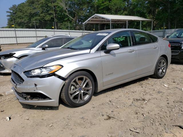 3FA6P0LU7HR265245 - 2017 FORD FUSION SE HYBRID SILVER photo 1