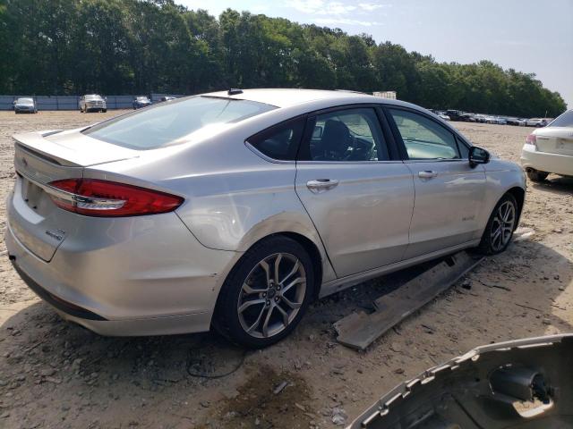 3FA6P0LU7HR265245 - 2017 FORD FUSION SE HYBRID SILVER photo 3