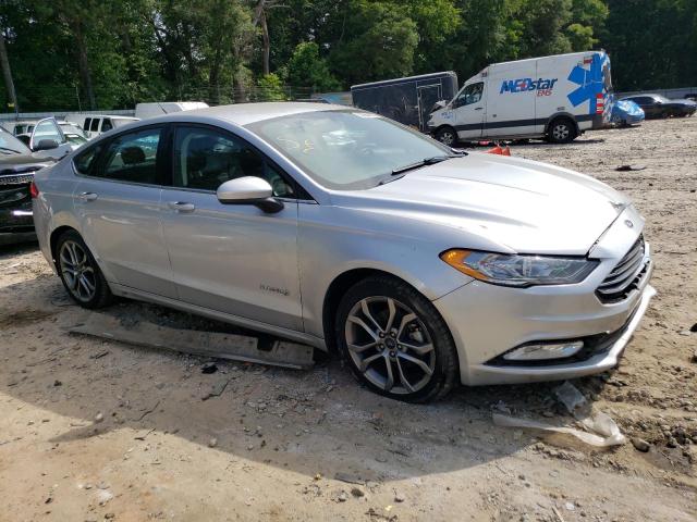 3FA6P0LU7HR265245 - 2017 FORD FUSION SE HYBRID SILVER photo 4