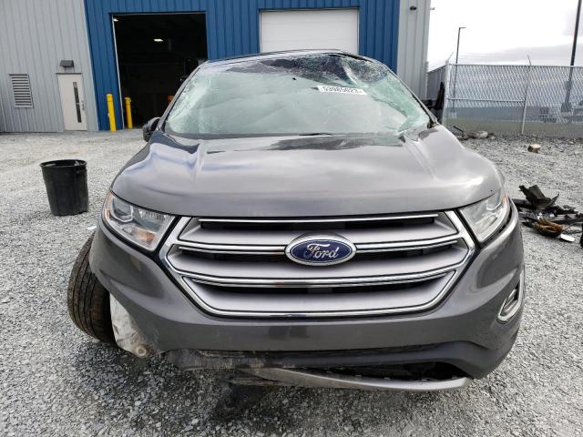 2FMPK4J80HBB76816 - 2017 FORD EDGE SEL GRAY photo 5