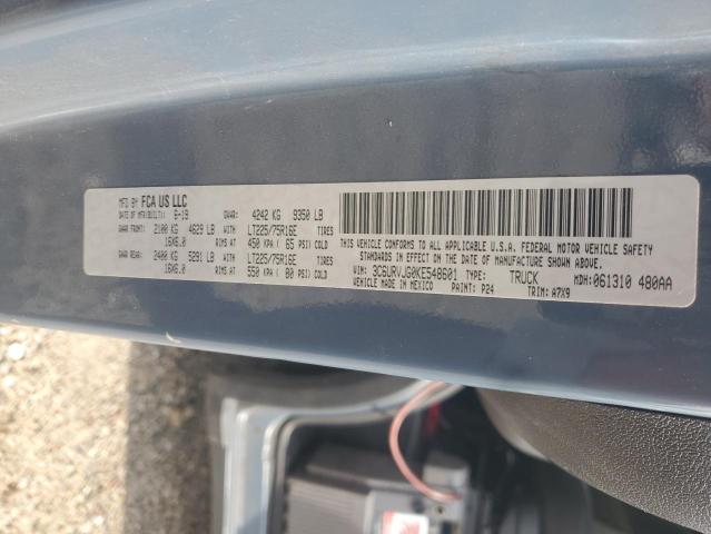 3C6URVJG0KE548601 - 2019 RAM PROMASTER 3500 HIGH ლურჯი ფოტო 14