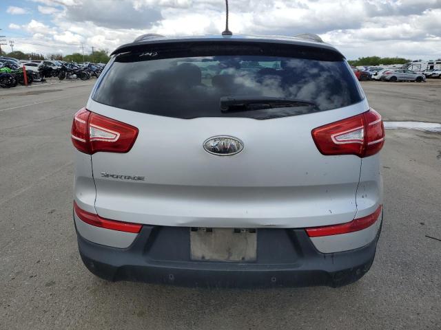 KNDPB3A29C7283276 - 2012 KIA SPORTAGE BASE SILVER photo 6