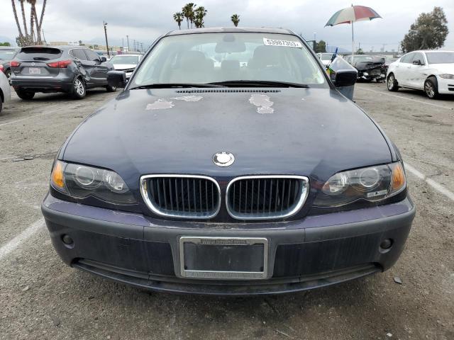 WBAAZ334X4KP90280 - 2004 BMW 325 IS SULEV BLUE photo 5