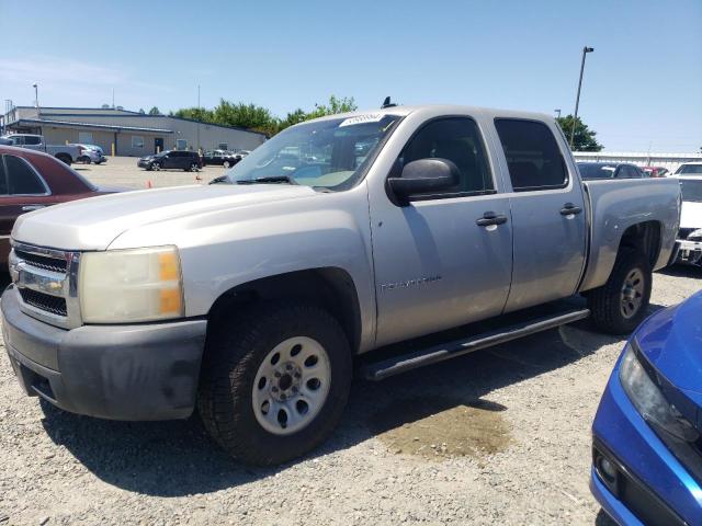 2GCEC13C371509460 - 2007 CHEVROLET SILVERADO C1500 CREW CAB SILVER photo 1