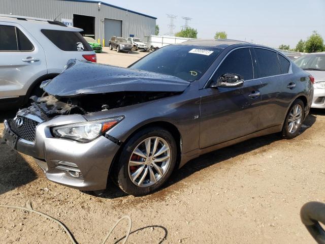 JN1BV7AR2EM686447 - 2014 INFINITI Q50 BASE GRAY photo 1