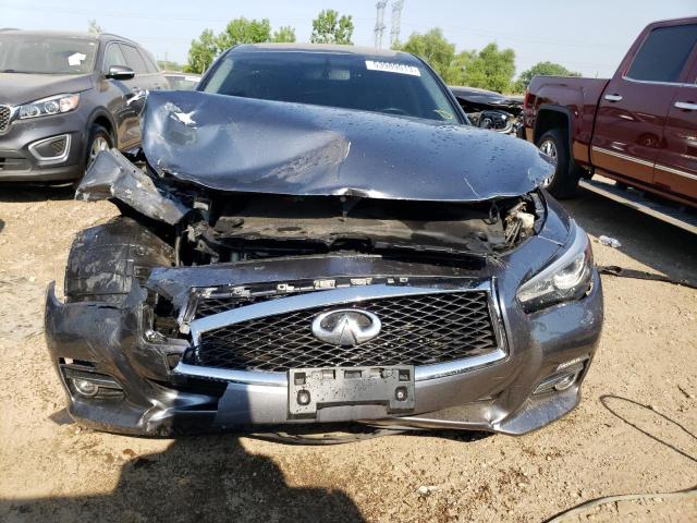 JN1BV7AR2EM686447 - 2014 INFINITI Q50 BASE GRAY photo 5