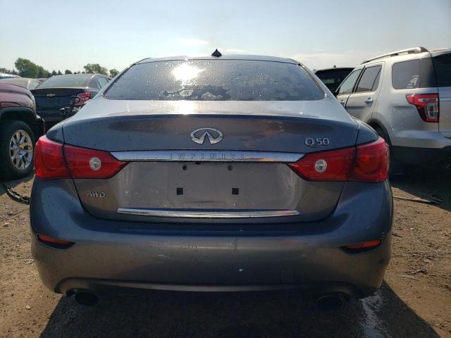 JN1BV7AR2EM686447 - 2014 INFINITI Q50 BASE GRAY photo 6