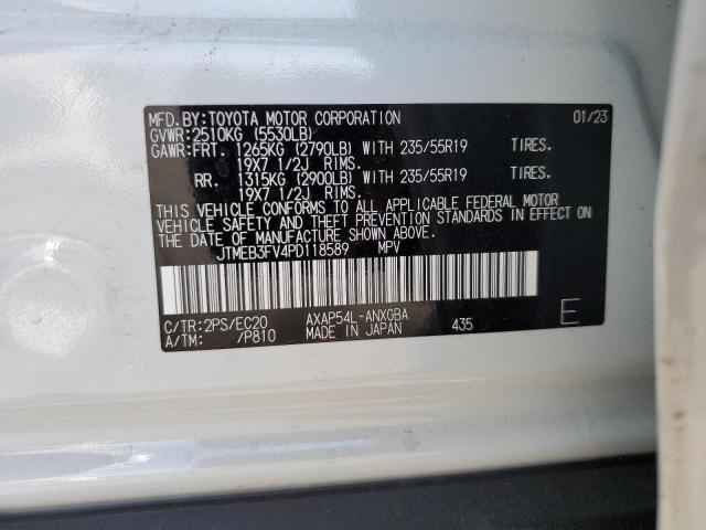 JTMEB3FV4PD118589 - 2023 TOYOTA RAV4 PRIME XSE WHITE photo 12