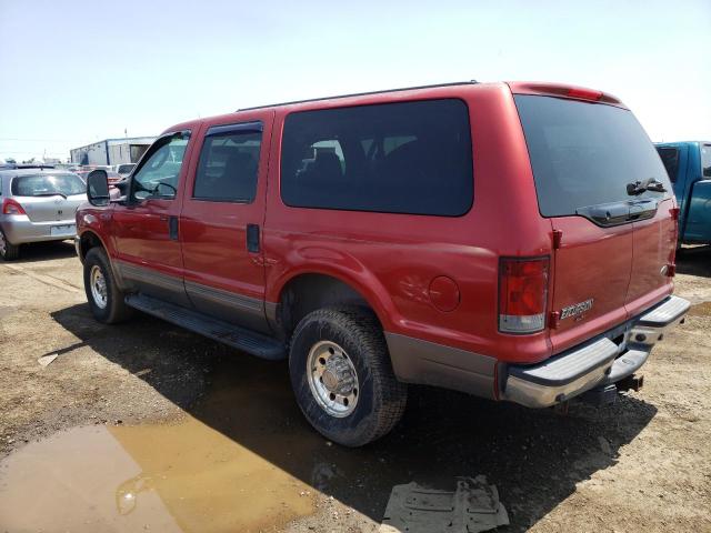 1FMSU41P83ED54173 - 2003 FORD EXCURSION XLT RED photo 2