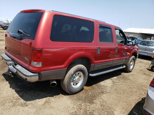 1FMSU41P83ED54173 - 2003 FORD EXCURSION XLT RED photo 3