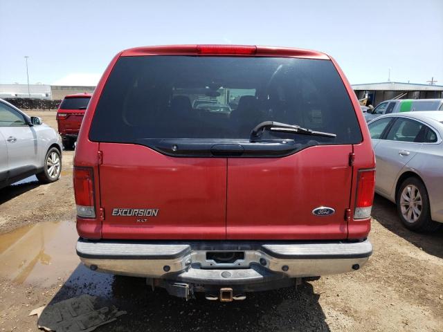 1FMSU41P83ED54173 - 2003 FORD EXCURSION XLT RED photo 6