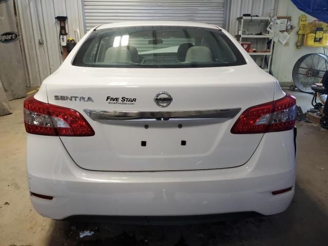 3N1AB7AP9FY330272 - 2015 NISSAN SENTRA S WHITE photo 6