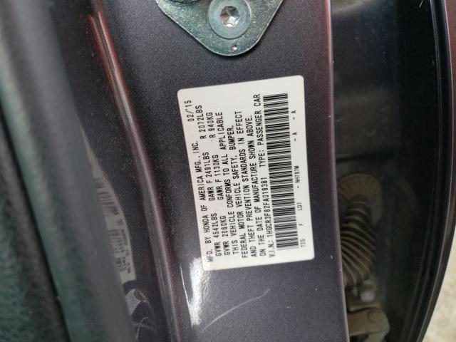 1HGCR3F82FA019381 - 2015 HONDA ACCORD EXL GRAY photo 12