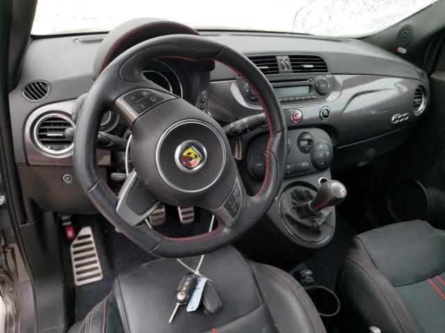 3C3CFFFH6FT502846 - 2015 FIAT 500 ABARTH GRAY photo 8