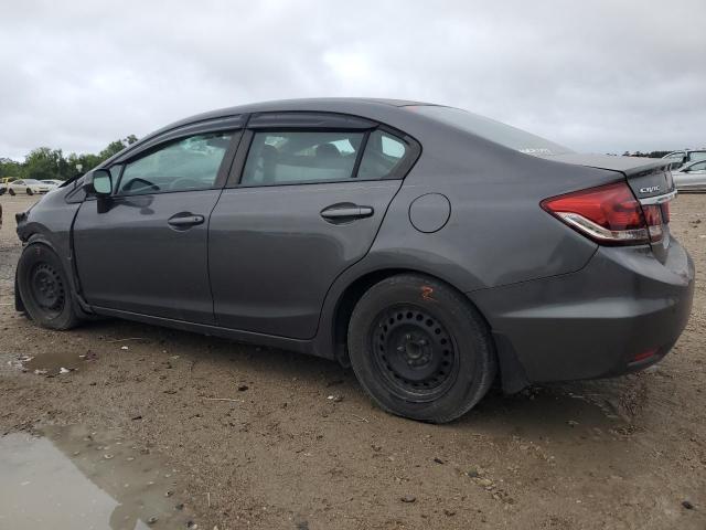 2HGFB2F53DH557359 - 2013 HONDA CIVIC LX GRAY photo 2