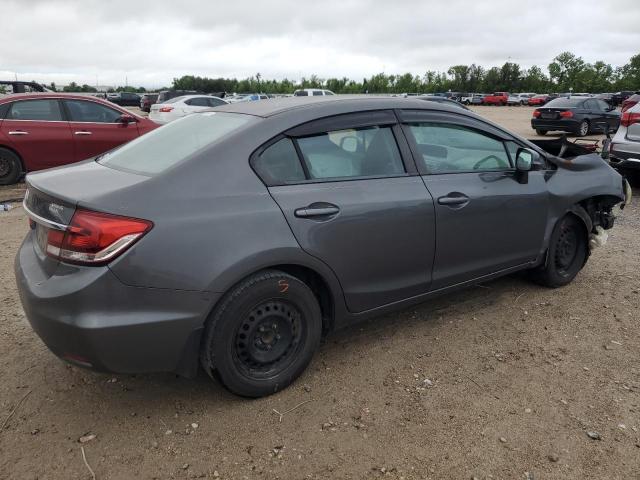 2HGFB2F53DH557359 - 2013 HONDA CIVIC LX GRAY photo 3