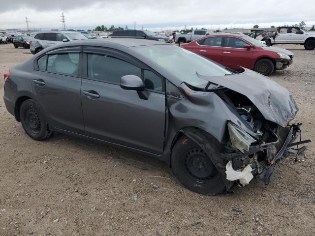 2HGFB2F53DH557359 - 2013 HONDA CIVIC LX GRAY photo 4