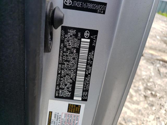 JTKDE167880268201 - 2008 TOYOTA SCION TC 银色 照片 13