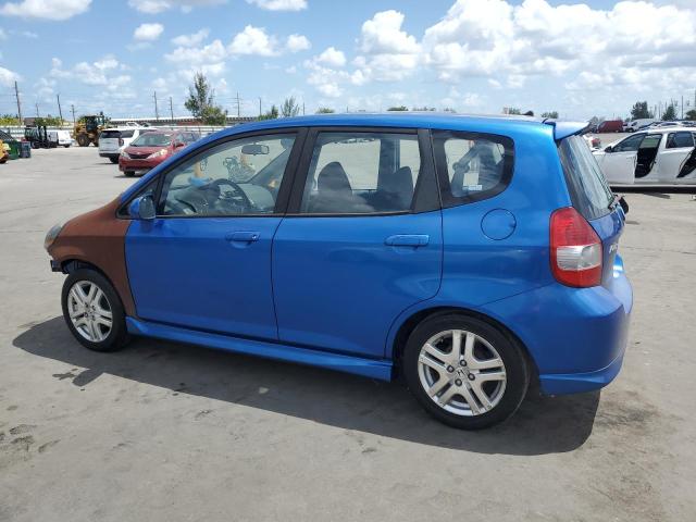 JHMGD38687S014318 - 2007 HONDA FIT S Blau Foto 2