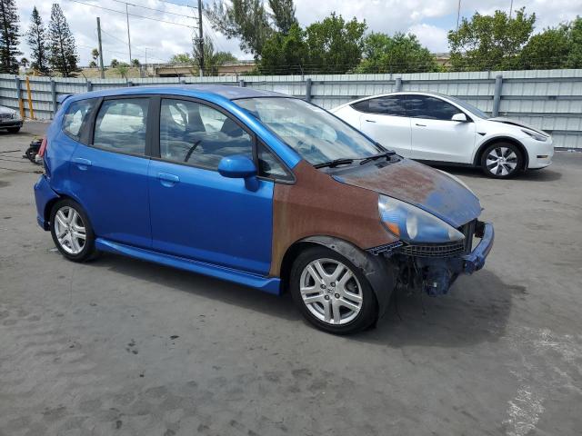 JHMGD38687S014318 - 2007 HONDA FIT S Blau Foto 4