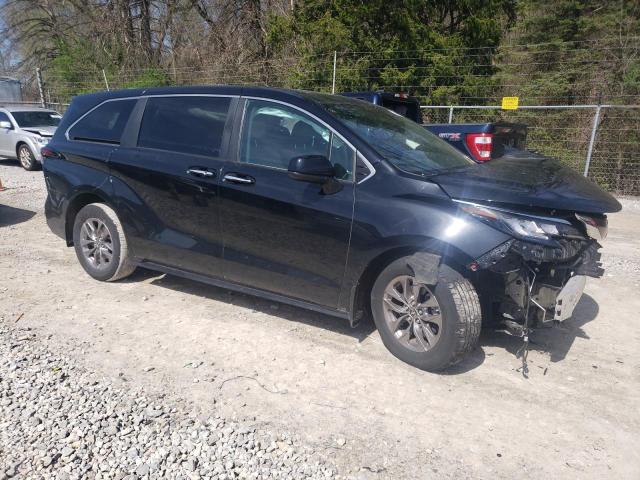 5TDYSKFC2PS083903 - 2023 TOYOTA SIENNA XLE BLACK photo 4