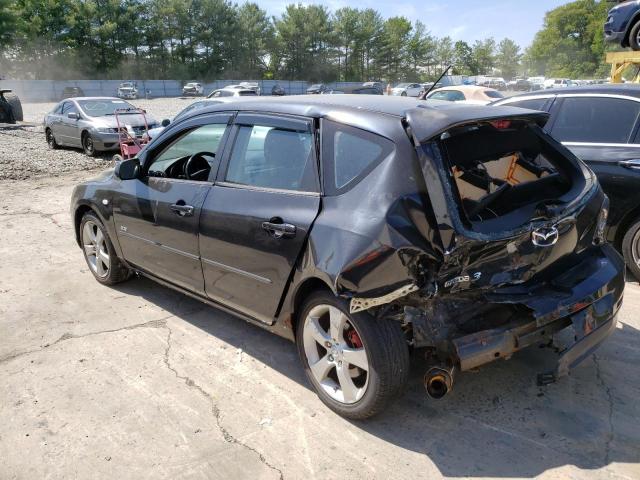 JM1BK343061543649 - 2006 MAZDA 3 HATCHBACK BLACK photo 2