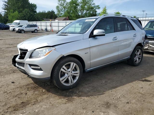 4JGDA5HB2CA028149 - 2012 MERCEDES-BENZ ML 350 4MATIC SILVER photo 1