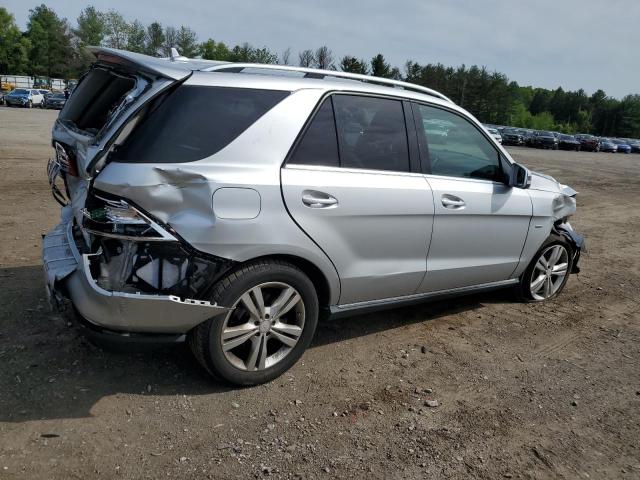 4JGDA5HB2CA028149 - 2012 MERCEDES-BENZ ML 350 4MATIC SILVER photo 3