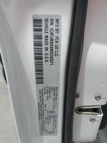 1C4PJMBX4MD243371 - 2021 JEEP CHEROKEE TRAILHAWK WHITE photo 13