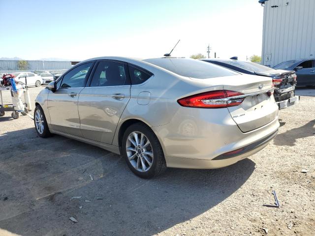 3FA6P0H70HR105582 - 2017 FORD FUSION SE GOLD photo 2