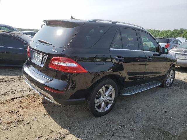 4JGDA5HB4CA096145 - 2012 MERCEDES-BENZ ML 350 4MATIC BLACK photo 3
