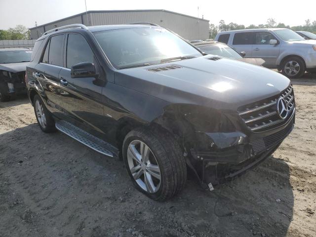 4JGDA5HB4CA096145 - 2012 MERCEDES-BENZ ML 350 4MATIC BLACK photo 4