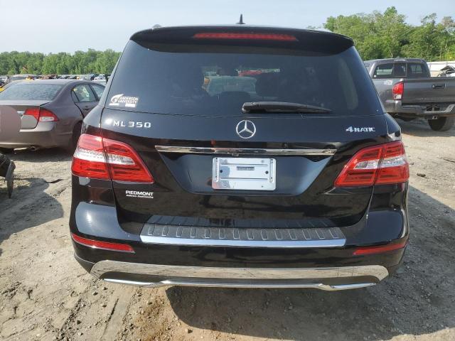 4JGDA5HB4CA096145 - 2012 MERCEDES-BENZ ML 350 4MATIC BLACK photo 6