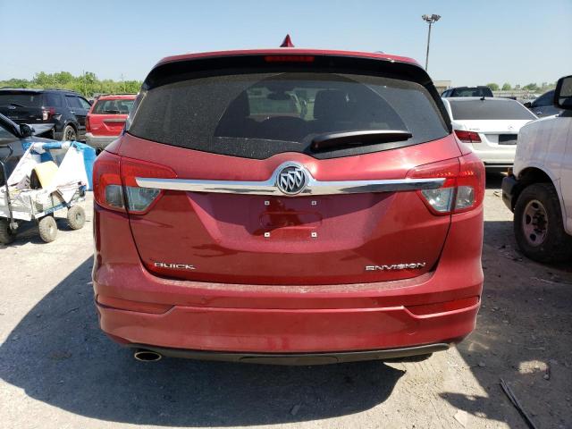 LRBFXBSA6HD004046 - 2017 BUICK ENVISION ESSENCE RED photo 6