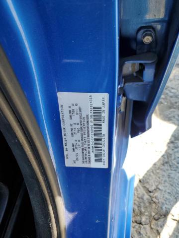 JM1BK343651230992 - 2005 MAZDA 3 HATCHBACK BLUE photo 12